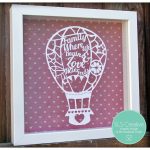 Hot Air Balloon Papercutting